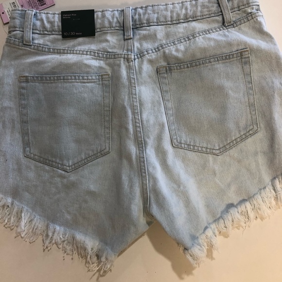 Blue Jean Fringe Shorts - Picture 1 of 3